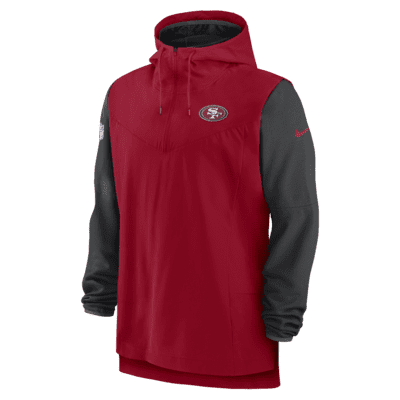 【NIKE】San Francisco 49ersMen’sNikeThermaNFLPulloverHoodie Men's Nike Black San Francisco 49ers Fan Gear Primary Logo